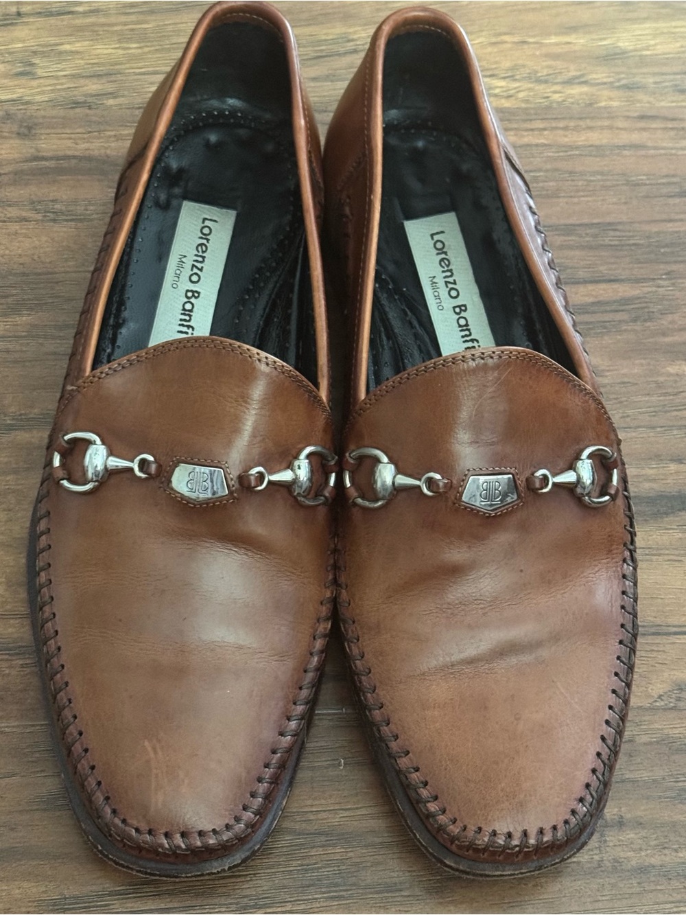 lorenzo Brown Leather Bit Loafers - Picture 2 of 8